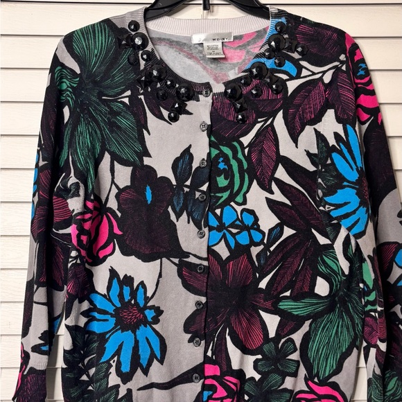 WD.NY Multicolor Floral Button-Down Shirt - Picture 1 of 5